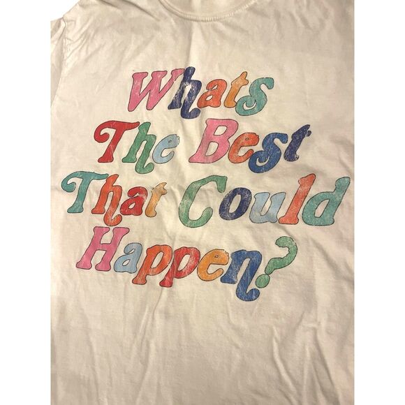 Womens Novelty Graphic Logo T Shirt Sz M 100% Cotton Short Sleeves Casual Cute - Picture 6 of 6